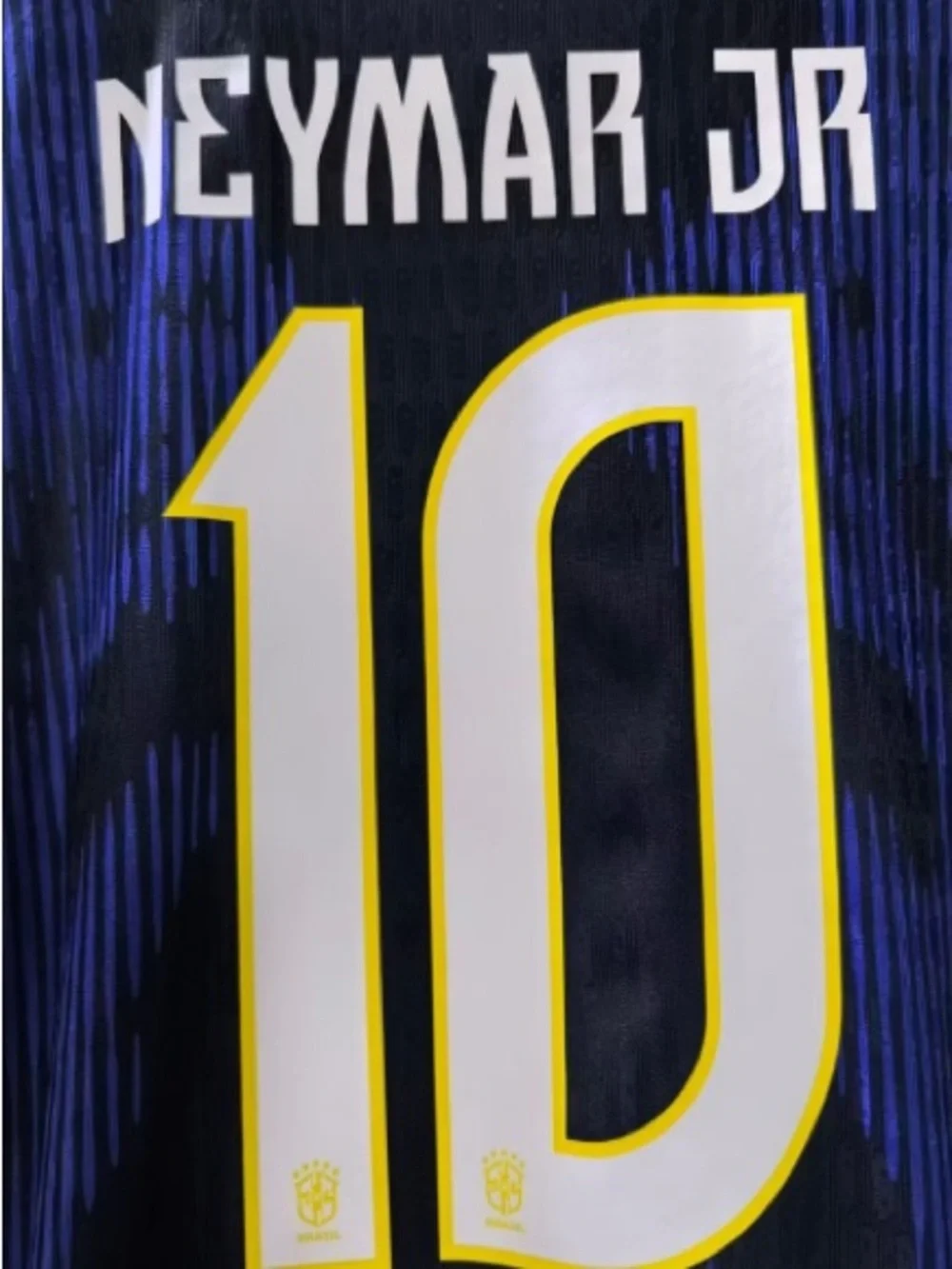 Jordan Brazil #10 Soccer Jersey in Navy, Teal & Yellow